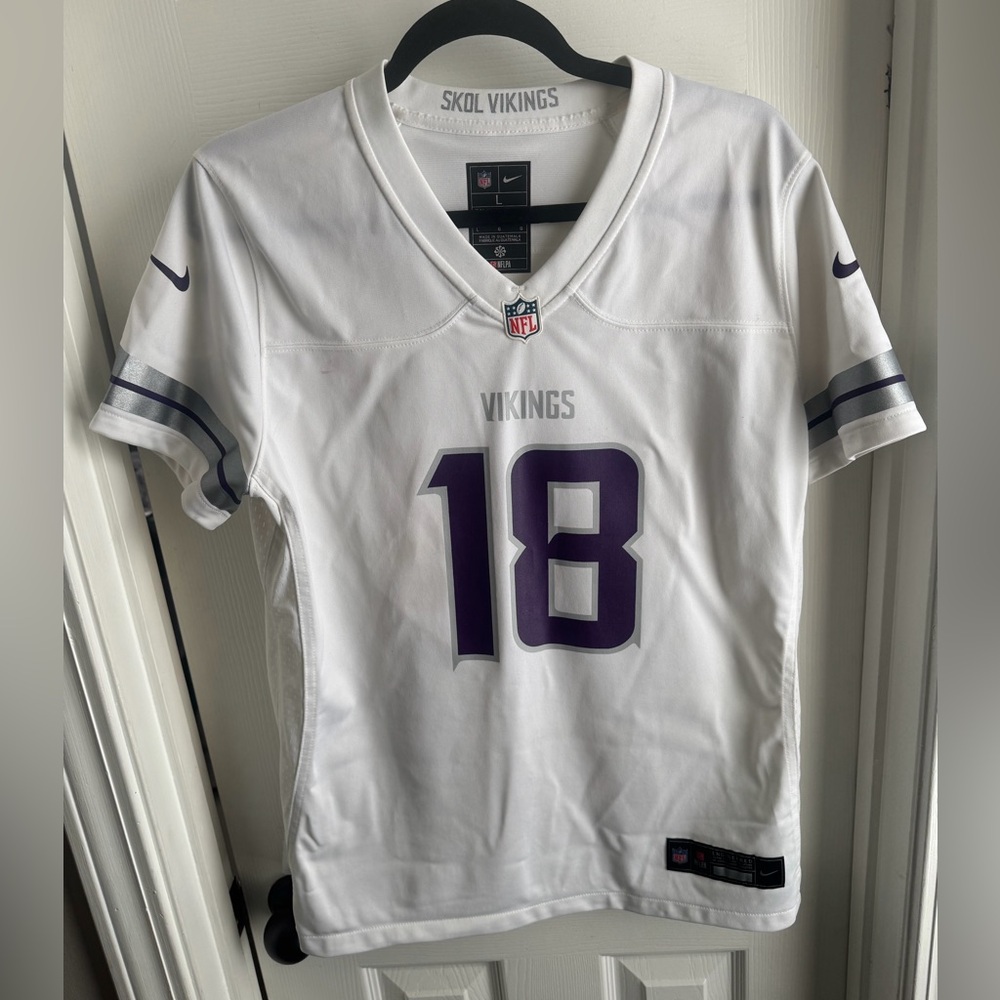 Nike Women's Minnesota Vikings Justin Jefferson White Game Player Jersey